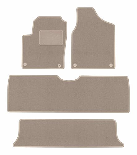 Tapis de Voiture Ford Galaxy MK1 (1995-2006) en Velours Beige - Jeu de 4 Pièces