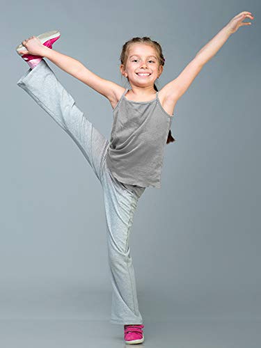 Satinior 4 Pieces Girls Dance Tank Top Sleeveless Spaghetti Strap Crop Tank Top For Dancewear thumb #3