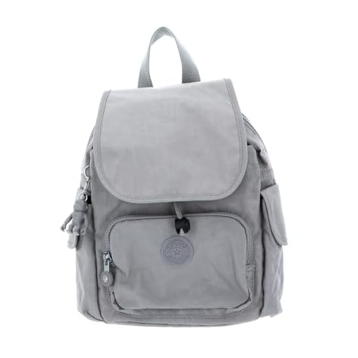 Kipling Women's City Pack Mini Backpacks, Grey Grey, 14x27x29 cm (LxWxH)