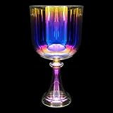 Meditation Crystal Singing Bowl - Handheld Quartz Stone Music Bowl with Percussion Hammer & Backpack - Transparent Colorful Dazzling Design