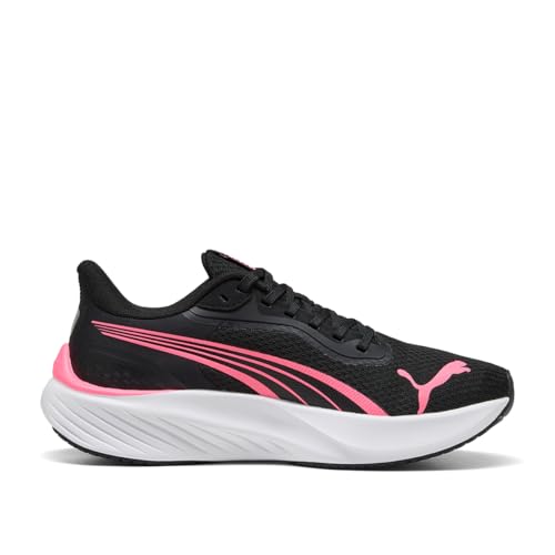 Puma - Pounce Lite, Zapatillas para Correr de Carretera Unisexo, Puma Black-Sun Struck,