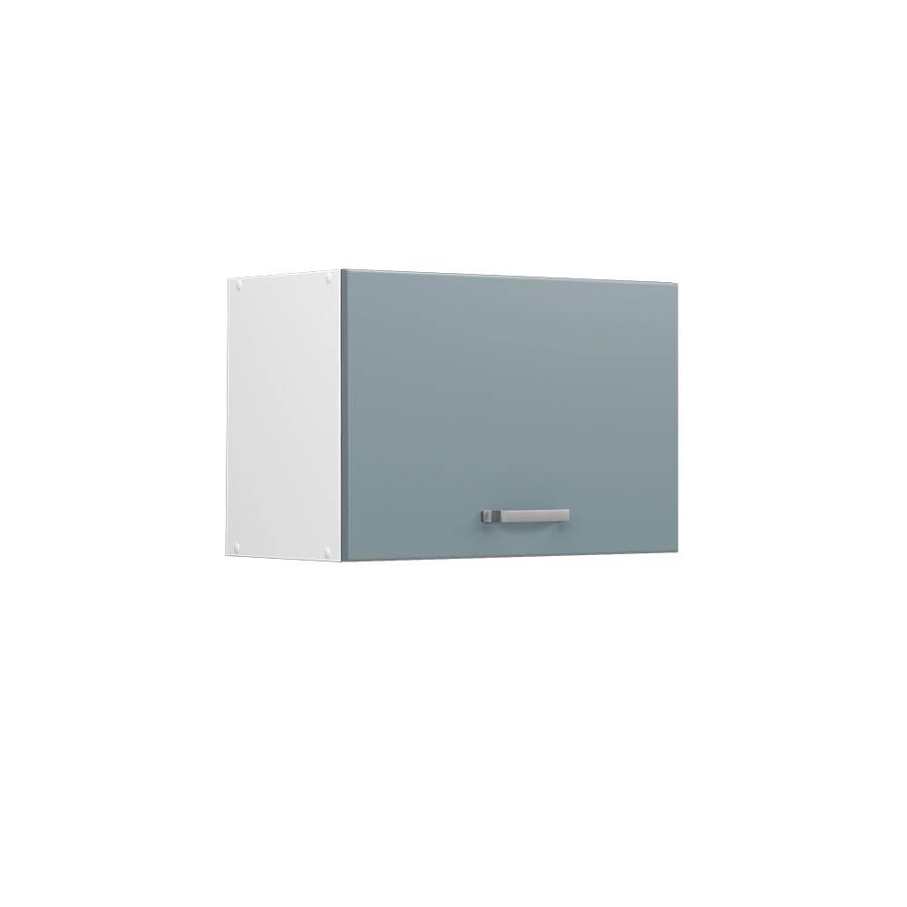 Vicco Wall cabinet Raul, Blue-Grey, 60 cm Flat, for flexible combination within modular kitchen systems