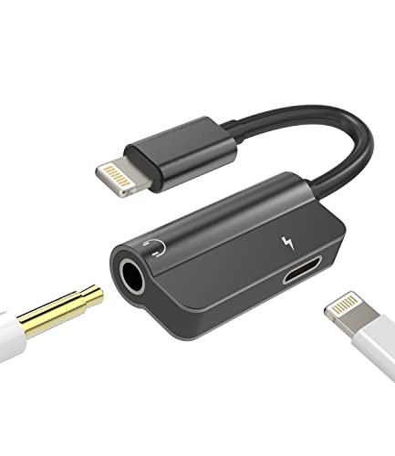 Adattatore AUX per iPhone per connettore jack per cuffie 2 in 1 Lightning a 3,5 mm Cavo splitter Cavo di ricarica audio Apple MFI certificato per 11 12 13 14 Pro Max 7 8 Plus X X X se iPad Auricolare