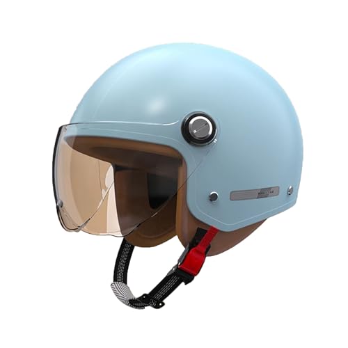 Casco de moto scooter JatiboSH para ciudad con visera resistente y diseño semiabierto ligero
