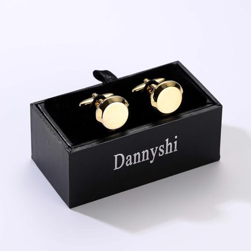 Image of Cufflinks for Men Classic Wedding Business Shirt Cuff Links Set Gifts with Box