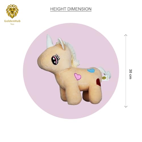 Image of Goldenhub Unicorn Standing Soft Plush Toys for Kids