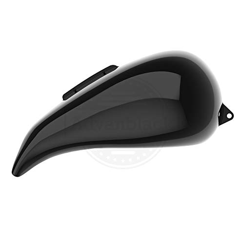 Motorcycle Stretched Tank Covers Gallon Fuel Shrouds Fit For 2009+ Harley/Davidson Touring Flh - Vivid Black #TOP6