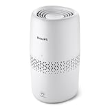 Philips Luftbefeuchtung 2000er Serie - NanoCloud-Technologie, Befeuchtet Räume bis zu 31m2, 2L Wassertank, 99% weniger Bakterien, Weiß, (HU2510/10)