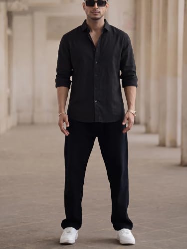 Image of Premium Cotton Shirt for Men | Full Sleeve Regular Fit | Solid Casual Shirt | Office Party