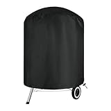 Cubierta de Parrilla de carbón – Fundas Impermeables para Parrillas de Barbacoa | Protector para Horno | Tela Negra Resistente para Patio Exterior, Playa, Camping, Picnic – 70 x 70 cm