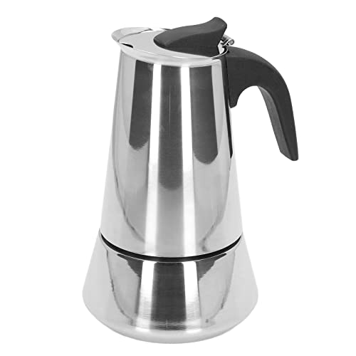 Aoveew Stainless Steel Pot Stovetop Coffee Maker for Home Travel Office