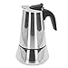 Kuchenka Ekspres Do Espresso Moka Pot, Duża Pojemność Odporny na Rdzewienie Spożywczy Kuchenka Ze Stali Nierdzewnej Włoski Ekspres Do Kawy, Można Myć W Zmywarce Dzbanek Do(6 filiżanek 300 ml)