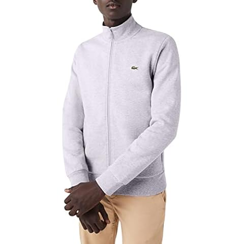 Lacoste Men's Silver China Sweatshirt Cover