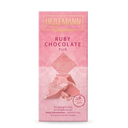 Heilemann Ruby Chocolate pur - fruchtige rosa Schokolade 80g