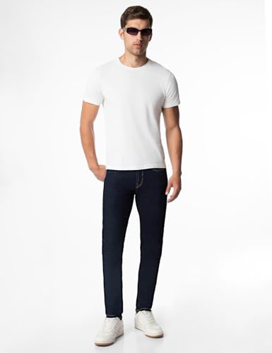 Image of INKD Men's Regular Fit Jeans - Mid-Rise | Cotton Blend | Lightweight | Classic 5 Pocket Styling