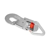 HANABASS Schwerlast Karabinerhaken mit Sicherheitsverschluss aus Metall für Hocharbeit Elektriker Outdoor Sport Kletterclip Kompakt und Langlebig