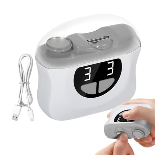 Coupe-ongles électrique pour personnes âgées évitant les coupures avec lumière LED