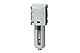 RIEGLER 100191-FU 891 Aktivkohlefilter »FUTURA«, PC-Behälter u. Schutzkorb, BG 1, G 1/4, 1Stk