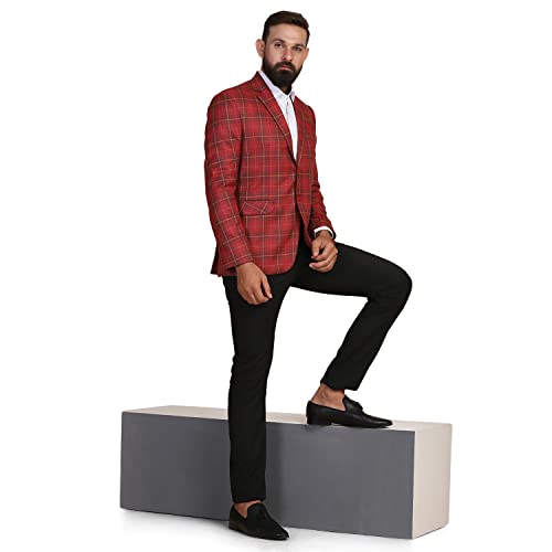 Image of TAHVO Grey Notched Lapel Blazer with Hanky