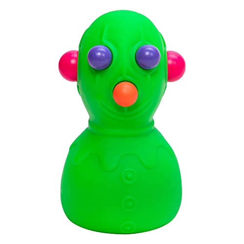 Schylling NeeDoh Panic Pete - Sensory Squeeze Toy - Popping Eyes, Ears & Nose - 4" Tall - Color May Vary (Pack of 1)
