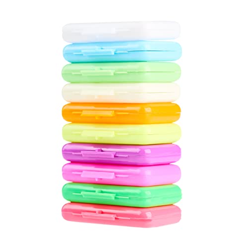 Kieferorthopädisches Wachs - 10 Stück - 50 hochwertige kieferorthopädische Wachsstreifen in farbigen Etuis - geschmacksneutral und parfümie - DeltaDent