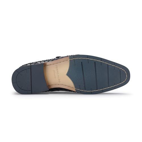 Image of Ferro Aldo Men's Dress Loafer Collection | Modern & Classic Slip-On Styles | Available in Suede, Woven, and Wholecut
