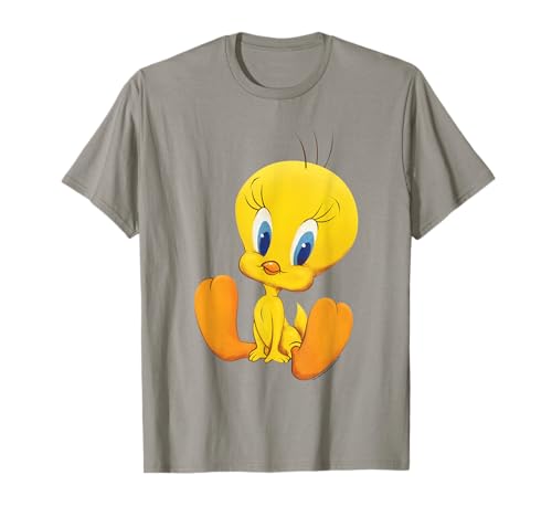 Looney Tunes T-shirt bonita Tweety, cinza, S