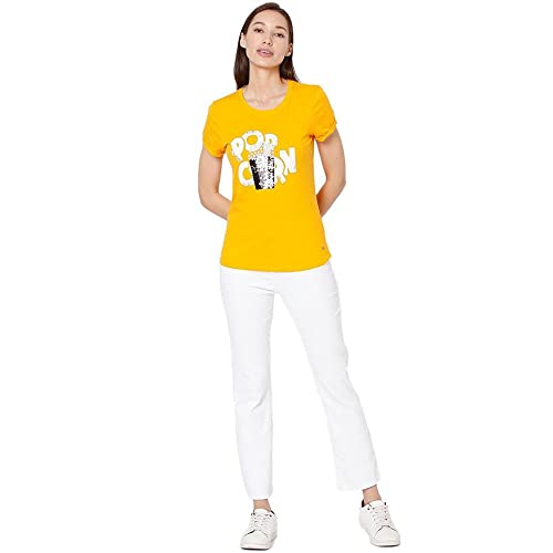 Image of Spykar Women's Printed Slim FIt T-Shirt