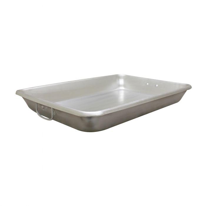 13 Qt. Aluminum Baking and Roasting Pan with Handles Commercial Grade Rectangular Roasting Pan