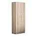 Milani Home s.r.l.s. Armadio Due Ante di Design spazioso in Legno Moderno 180x52x80 h