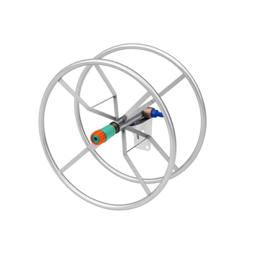 Suporte de Parede em Metal para Enrolar Mangueira