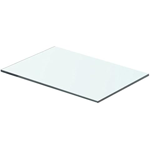 Tidyard Regalboden Glas Transparent 40x20cm Glasboden Einlegeboden Glasablage Glasregal Ersatzteile Cover