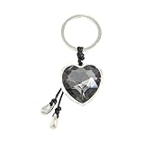 Alksubbm Llavero de diamantes de imitación acrílicos de moda con diseños modernos, ideal como regalo o accesorio personalizado de aleación y piedras preciosas acrílicas, B, Talla única