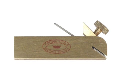 Crown Tools MPBN Miniature Rosewood & Brass Bullnose Plane