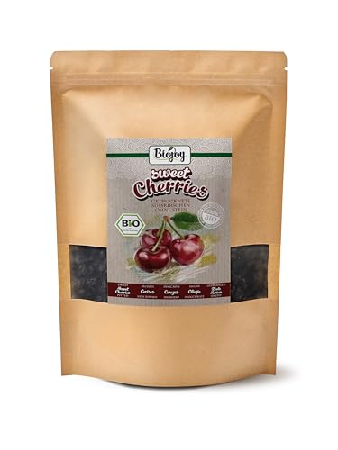 Biojoy Cerezas secas BÍO (1 kg), sin hueso, sin azúcar añadido y ...
