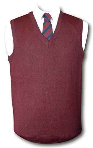 Camiseta de tirantes para colegio transpirable granate 32W de gran resistencia