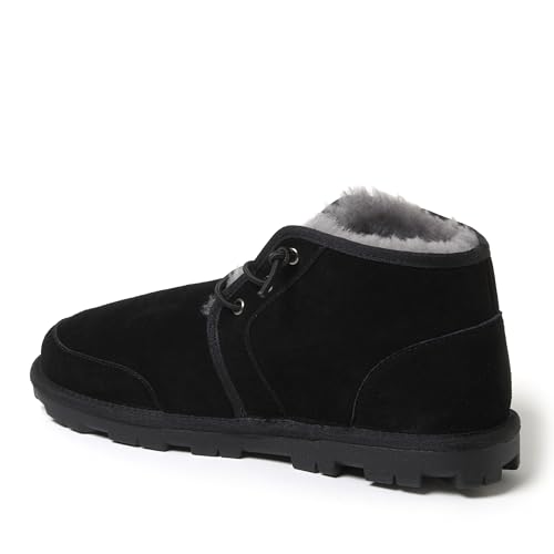 Image of Fireside by Dearfoams Men's Shepparton Shearling Fur Indoor /Outdoor Lace-up Chukka Boot