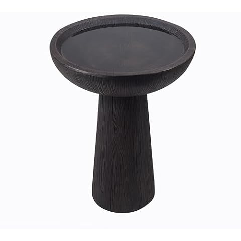 Warm Garden Premium Weather-Resistant Bird Bath for Outdoors - Lightweight and Durable - Enhance Your Garden with This Stunning Water Feature (Wood Grain) Cover