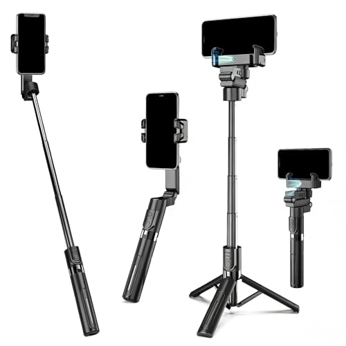 Nfutreon Estabilizador de cardán de seguimiento de IA para SmartiPhone - Seguimiento automático de la cara de 360°, control remoto Bluetooth, trípode antivibración para vlogging/transmisión en vivo