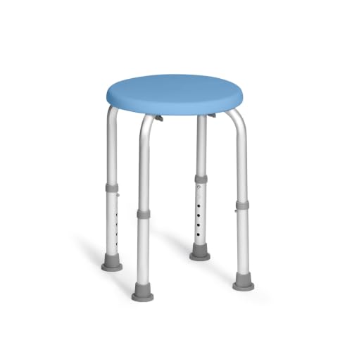 Geriafy Taburete de Ducha Circular Aqua Mini Ideal para Espacios Pequeños