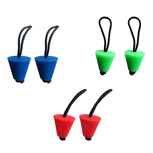 Tachiuwa 6 peças de plugues de rolagem universais de borracha para canoa de caiaque