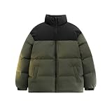 JIANROU - Chaqueta para hombre, invierno, cálido, abrigo, parka, invierno, chaqueta para hombre, verano, parka polar para hombre, chaqueta de invierno, verde militar, S