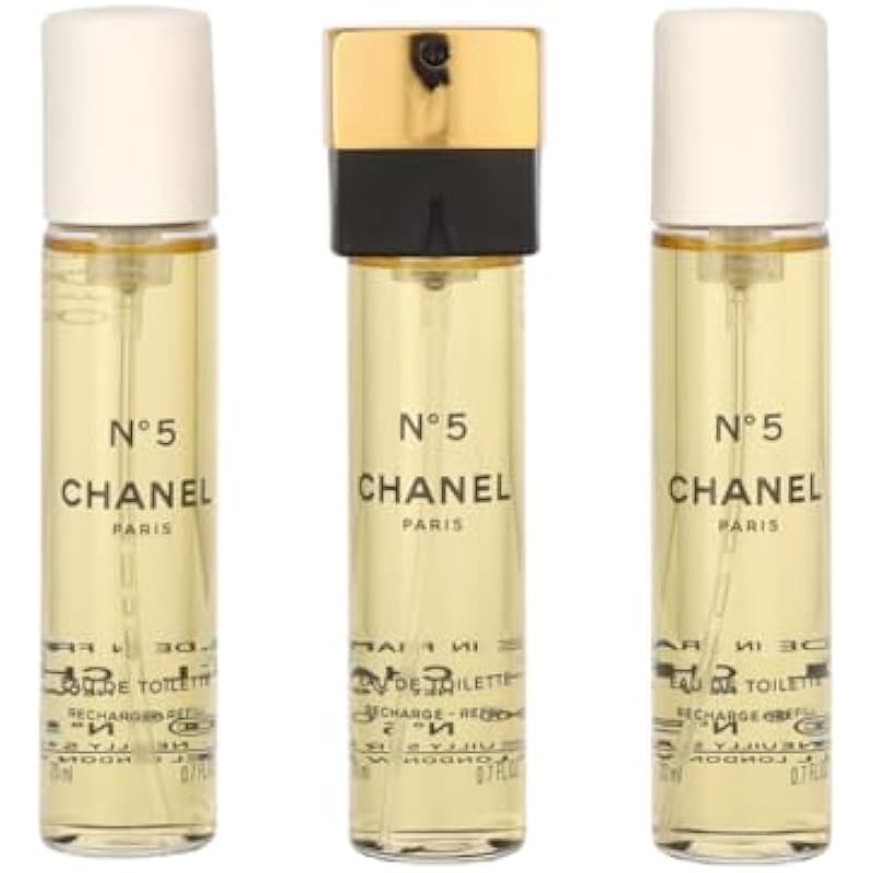 CHANEL - No.5 Eau De Toilette Purse Spray Refills 3x20ml/0.7oz 2.1 Fl Oz (Pack of 1) 상세이미지 2