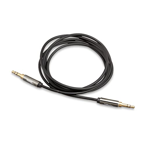 Amazon Basics - 3.5mm Auxiliary Audio Cable for Stereo Speaker or Subwoofer with Gold-Plated Plugs, 1.2 m, Black