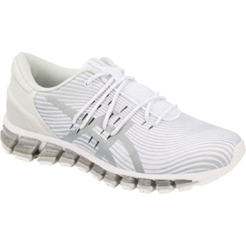 ASICS Women's GEL-Quantum 360 4 Running Shoes, 8.5, WHITE/MID GREY2