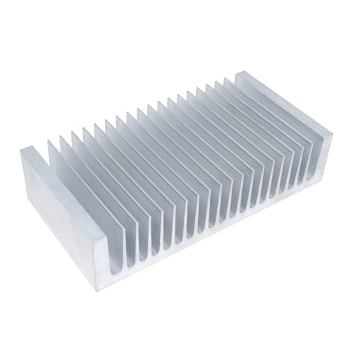 Disipador de calor de aluminio grande 100x195x45mm para amplificador electrónico y chip