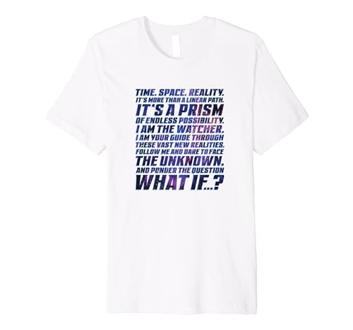 T-shirt Marvel What If Space Prism Quote imprimé pour fans de pop culture