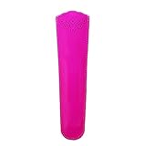 Funda de abanico de piel fucsia. Abaniquera de cuero rosa. Protector de abanico de cuero Fucsia. Estuche de cuero rosa para abanico