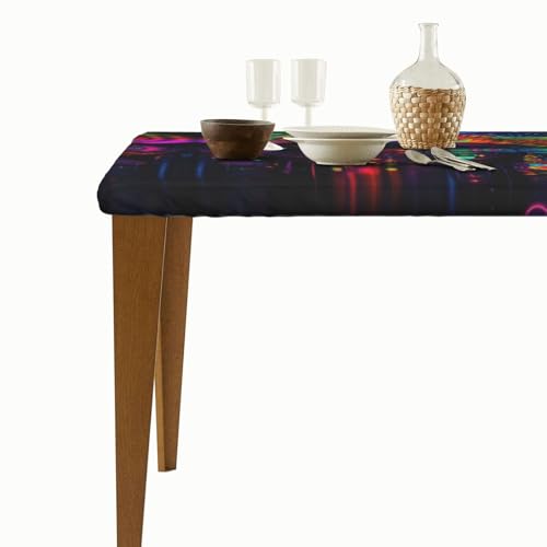 Nappe rhinocéros mystérieuse pour table 1,5m imperméable élastique - 6