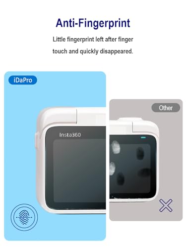 Image of iDaPro Screen + Lens Protector for Insta360 GO3S 9H Glass | 2 display + 1 lens + ABS box. Not for GO3. 9H hardness, anti-scratch, anti-bubble, HD clarity, easy installation